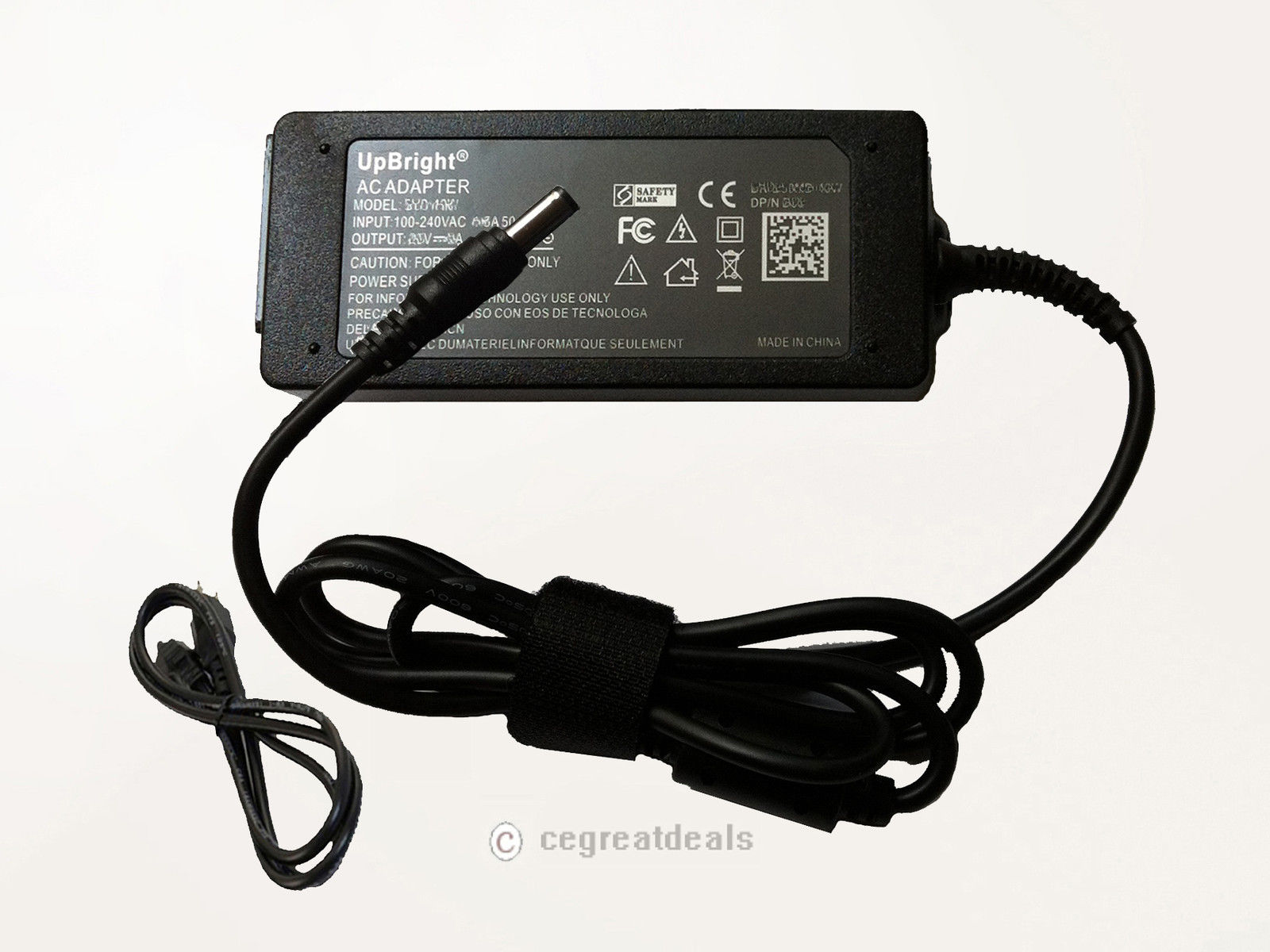 AC Adapter For 19.5" Nabi Big Tab 20 Touch Screen Power Supply Battery Charger